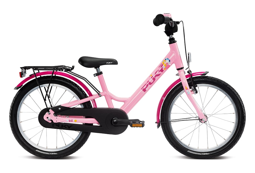 Puky Youke 18" hjul pigecykel i pink lyserød