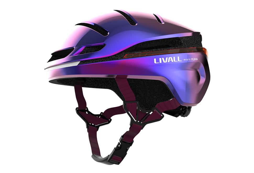 Livall EVO21 Smart cykelhjelm i lilla / Ultra violet