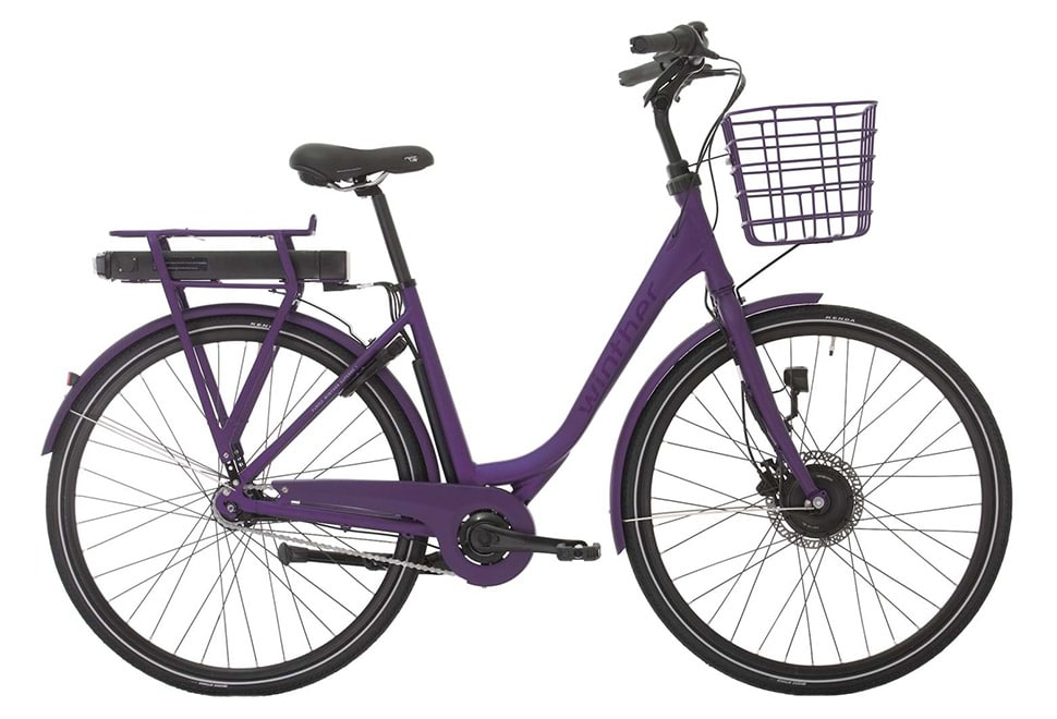 Purple Winther Superbe 1 elcykler til damer i mat lilla
