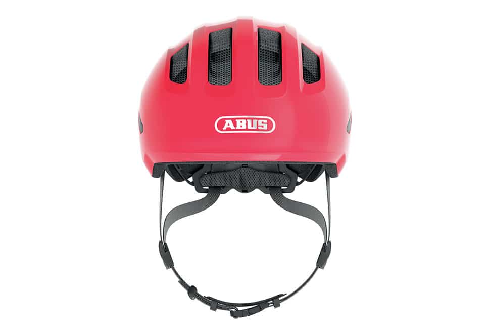 vedtage Porto Edition ABUS Smiley 3.0 cykelhjelm | Shiny Red | Cykelstyrken.dk