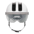 ABUS HUD-Y ACE cykelhjelm i hvid - Shiny White