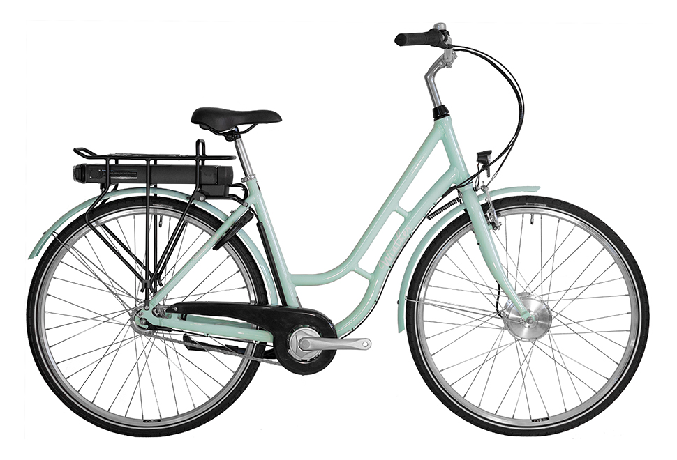 Winther G-Style E 7 gear elcykel damecykel I blank lyseblå