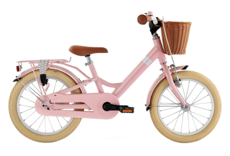 PUKY Youke Classic pigecykel 16" hjul 1 gear retro rose i pink