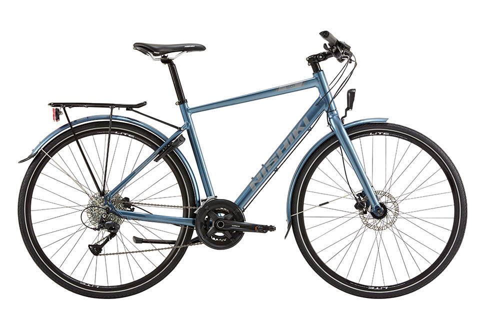 Nishiki City 501 Herrecykel 18 gear Shimano Acera hydr. disc blå