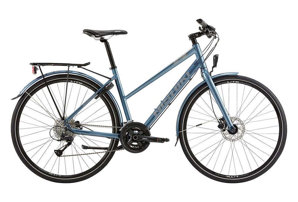 Nishiki City 501 Damecykel 18 gear Shimano Acera hydr. disc blå