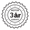 Promovec 3 års motor garanti