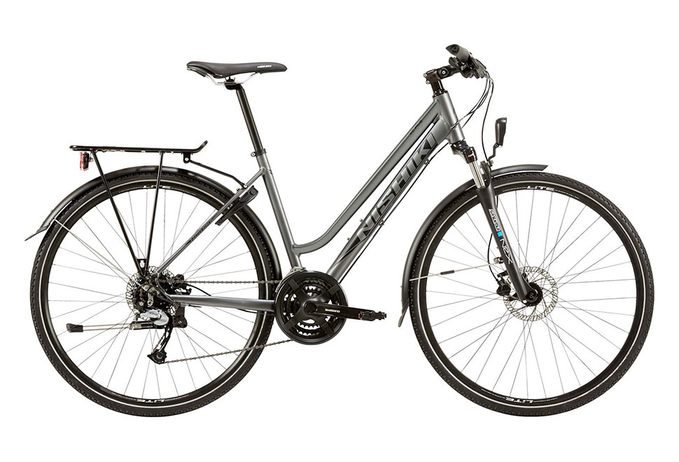 Nishiki XC Five Damecykel 24 gear Shimano Acera hydr. disc grå