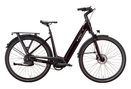 E-FLY Rhea trinløse gear dame elcykel i violet e-bike