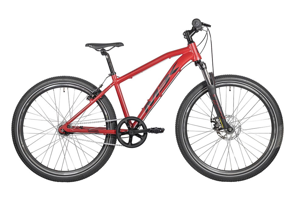 MBK Mud DNA 26in 7 gear drengecykel MTB fodbremse mat rød