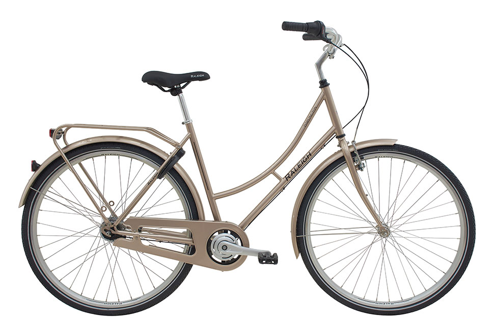 Raleigh Darlington Damecykel 7 gear med fodbremse i farven blank creme