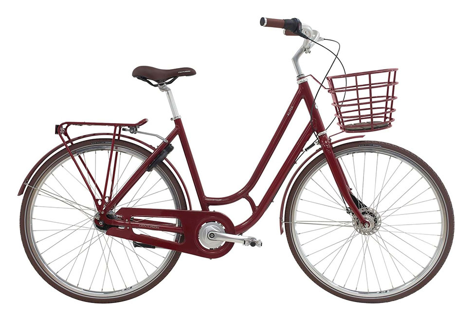 Centurion Aura Damecykel 7 gear fodbremse i farven mat bordeaux