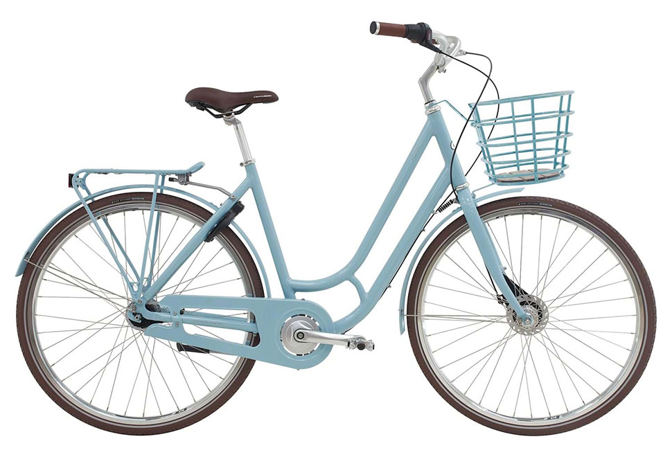 Centurion Aura Damecykel 7 gear fodbremse i farven blank lys blå