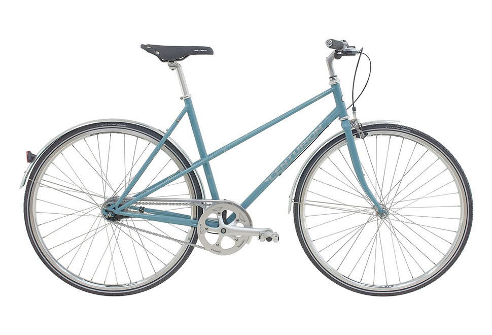 Centurion Helium Damecykel 7 gear fodbremse i farven blank lys blå