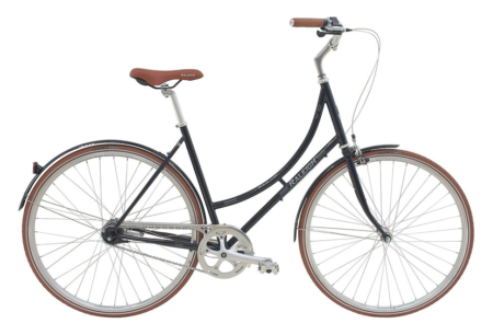 Raleigh Kent Damecykel 7 gear fodbremse i farven blank sort