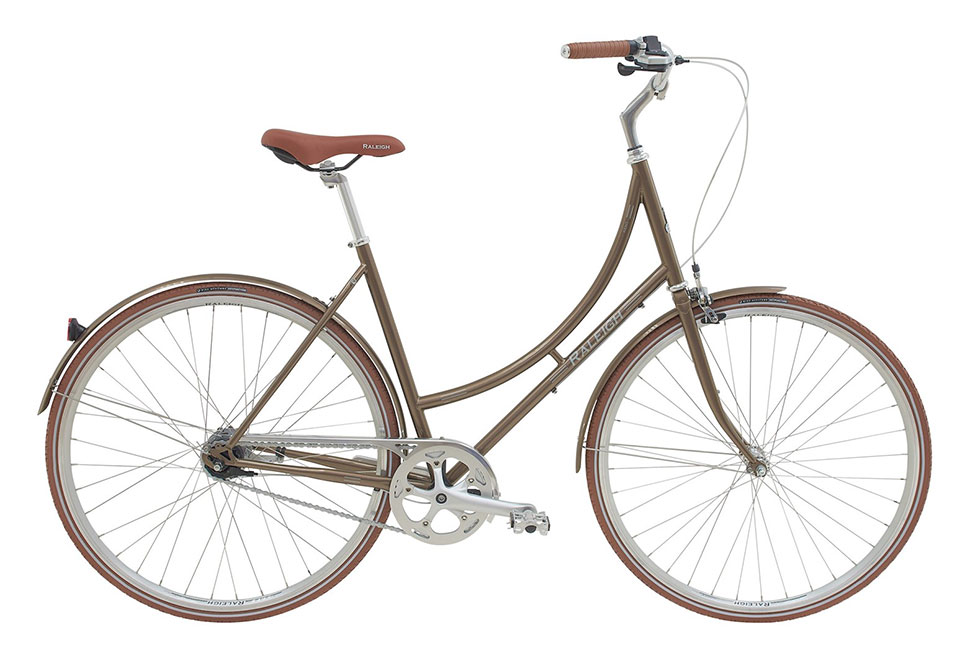 Raleigh Kent Damecykel 7 gear fodbremse i farven blank kobber