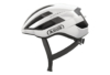 ABUS WingBack cykelhjelm i farven Shiny White – minimalistisk og sporty hjelm med slankt vingedesign, dybe ventilationskanaler og aerodynamisk afrivningskant