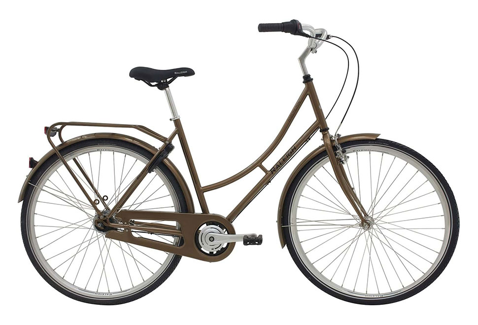 Raleigh Darlington Damecykel 3 gear Shimano Nexus fodbremse i farven blank kobber