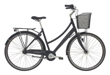 Raleigh City Classic Damecykel 7 gear Shimano Nexus fodbremse i farven mat sort