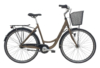 Raleigh Shopping Society Damecykel 7 gear fodbremse i farven mat brun