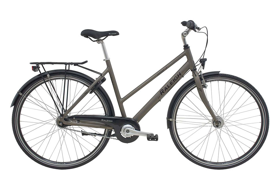 Raleigh Sprite Alu Damecykel 7 gear fodbremse i farven mat mørk grå