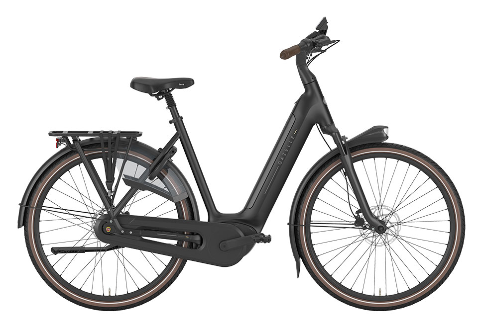 Gazzel Arroyo C8+ Elite damecykel ebike i sort