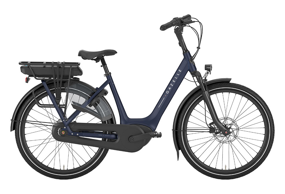 Gazelle Orange C8 HMB 8 gear e-bike damcykel i saturn blue / blå
