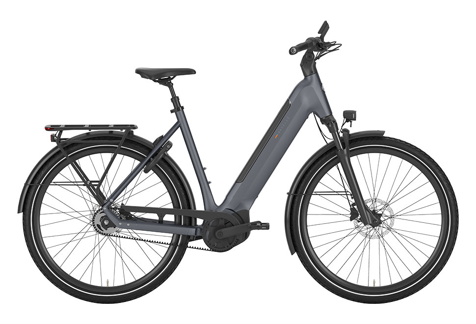 Gazelle Ultimate C5+ 5 gear e-bike damecykel i farven meteor grey / grå