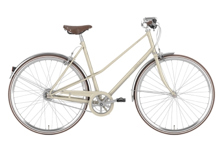 Gazelle Van Stael 7 gear damecykel i caramel khaki - beige