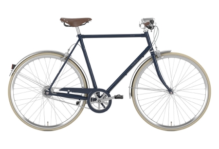 Gazelle Van Stael 7 gear herrecykel i navy blue - blå