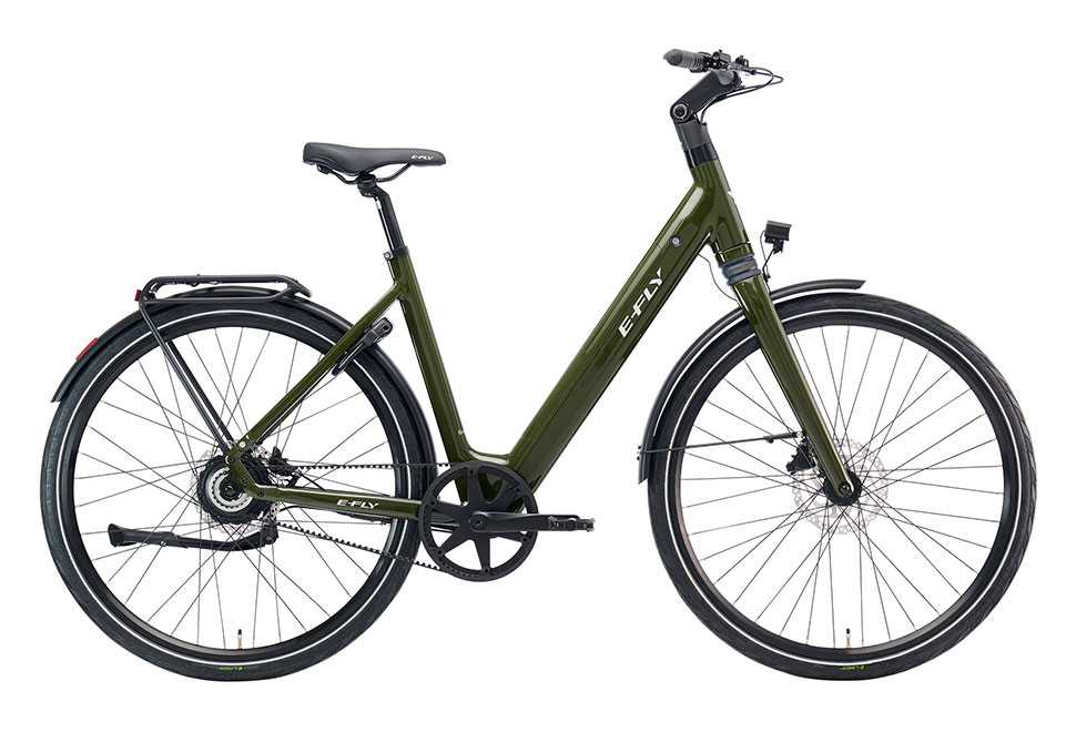 E-Fly EOS Prime 2 gear , Dame elcykel, Earth green, Grøn