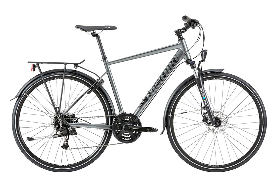 Nishiki XC Five Herrecykel 24g hydr. disc lavagrå